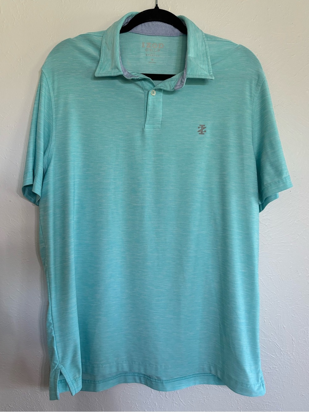 Izod Golf Men's Aqua Heather Polo